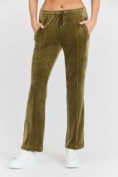 JUICY COUTURE Damskie zielone spodnie dresowe Tina Track
