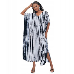 Sukienka Plażowa Pareo Tunika Narzutka Boho Lekka Przewiewna