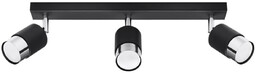Sollux 3-punktowa lampa sufitowa SL.1066 do kuchni czarna