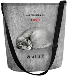 Torba listonoszka Funky Sleeping Cat
