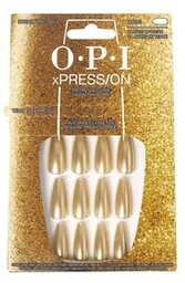 OPI xPRESS/ON Break the Gold Sztuczne paznokcie 1