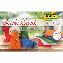 folia 63109 woreczek na prezent o wyglądzie jutowym,