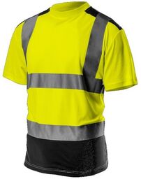 T-shirt 81-730 - T-shirt NEO żółty roboczy ostrzegawczy