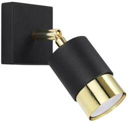 Sollux Pokojowa lampa ścienna SL.1069 metalowy kinkiet czarny