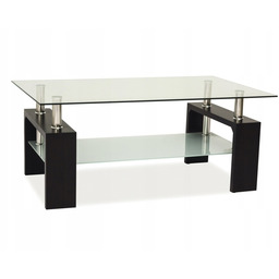 Ława szklana Lisa Basic II transparentny/wenge Sig