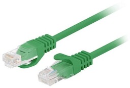 LANBERG PATCHCORD KAT.6 UTP 3M ZIELONY FLUKE PASSED