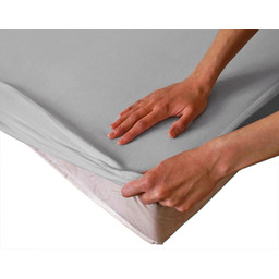 Darymex Ochronne prześcieradło z gumką 80x200 popielate 024
