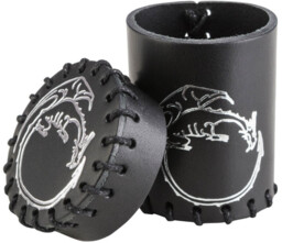 Kubek na kości - Black Dragon (skórzany)
