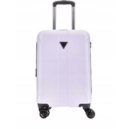 Guess Walizka LUSTRE2 8-WHEEL 18 Biała