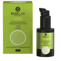 BasicLab Wygładzenie i Normalizacja Peeling kwasowy odblokowujący pory