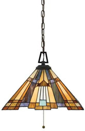 lampa witrażowa TIFFANY INGLENOOK QZ/INGLENOOK/P/A Elstead