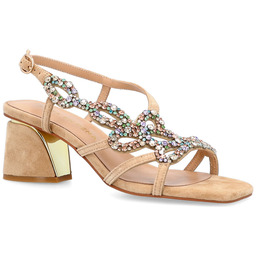 Hiszpańskie sandały na słupku - ALMA EN PENA