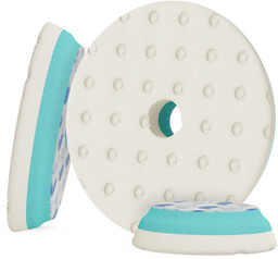 Lake Country White/Teal CCS Cutting Pad - Wydajny
