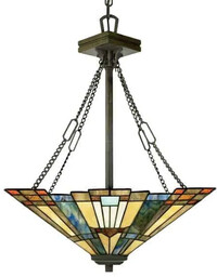 lampa witrażowa TIFFANY INGLENOOK QZ/INGLENOOK/P/B Elstead