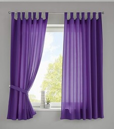 Gardinenbox 2-częściowy zestaw zasłon szal pętelki Berlin