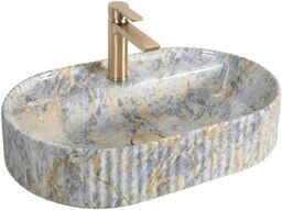 Umywalka nablatowa Rea Marcela 60 Ruststone