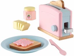 KidKraft 63374 Pastelowy toster z jedzeniem do zabawy,