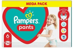 Pampers Pants Pieluchomajtki, Rozmiar 6, 15kg+, 84 Szt.