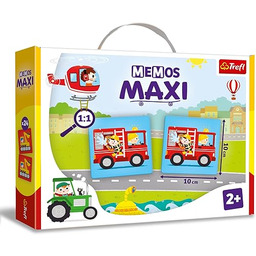 Trefl - Memos Maxi Pojazdy - Edukacyjna Gra