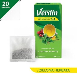 Verdin Fix z zieloną herbatą - 20 saszetek