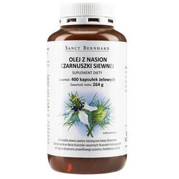 Suplement diety, Olej Z Nasion Czarnuszki Siewnej, 400