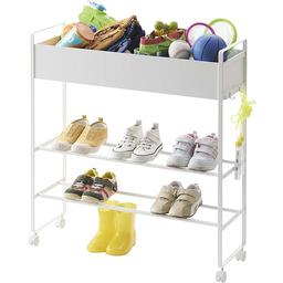 YAMAZAKI Metalowy stojak do przechowywania butów, artykułów sportowych,