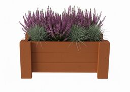 ATMOWOOD Drewniana skrzynka na kwiaty 60 cm teak