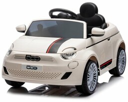 SUN BABY Samochód dla dziecka Fiat 500 Kremowy