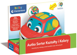 Clementoni, Baby Autko Sorter kształty i kolory