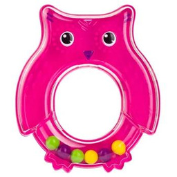 CANPOL BABIES Grzechotka SOWA Ciemny Róż 2/187 ->