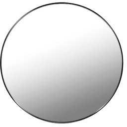 Edinos Czarne okrągłe lustro industrialne 70 cm P5-H61