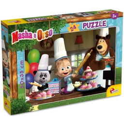 Lisciani, puzzle, Masza i Niedźwiedź, 24 el.