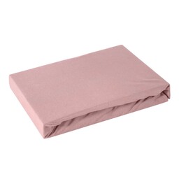 Design 91 Prześcieradło jersey z gumką 90x200 pudrowe