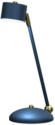 Lumes Niebiesko-złota lampka biurkowa - N021-Circile