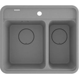 DEANTE ZKM S503 Zlew momi szary metalik granit