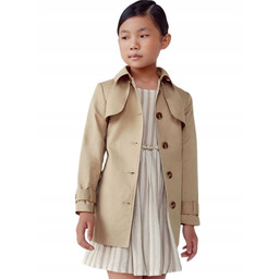 Płaszcz trencz beżowy dziewczęcy Mayoral 6427-7 r. 162
