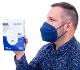 Półmaska filtrująca FFP2 NR CARINE FM002 NAVY/opk. 30