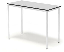 Stół BORÅS, 1200x600x900 mm, laminat szary, biały