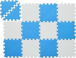Relaxdays Dywan do puzzli dla dzieci, trójkąty, podłoga