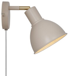 Lampa ścienna POP Nordlux 1xE27 18W Metal Beżowy