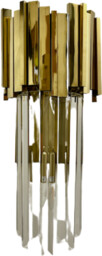Pipe Organ Wall Brass M - kinkiet kryształowy