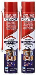 2x Piana Polynor Home Izolacja Natryskowa Pur 750ml