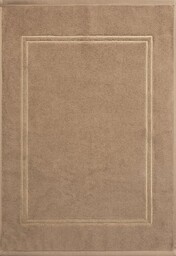 Eurofirany Dywanik łazienkowy 50x70 Olivia beżowy 02 bawełniany
