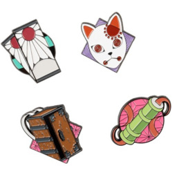 Zestaw przypinek Demon Slayer - Pin Set (4