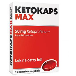 KETOKAPS MAX 50 mg, ketoprofen silny lek przeciwbólowy