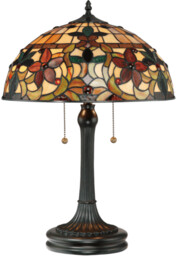 Lampa stołowa witrażowa TIFFANY KAMI QZ/KAMI/TL Elstead