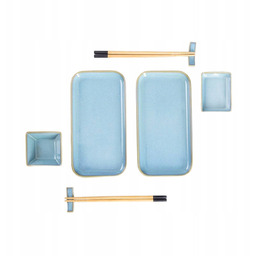 Zestaw do sushi Okinawa dla 2 osób turkusowy