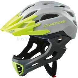Kask rowerowy Cratoni C-MANIAC full face limonkowy odpinany
