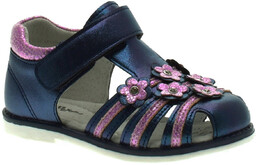 Sandały dla dziewczynki Wojtyłko 41021 Granatowe