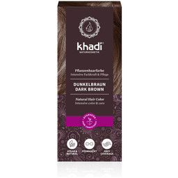 Khadi Naturalna Ziołowa Henna do Włosów Dark Brown